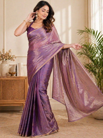 Woven Design Satin fwd Saree