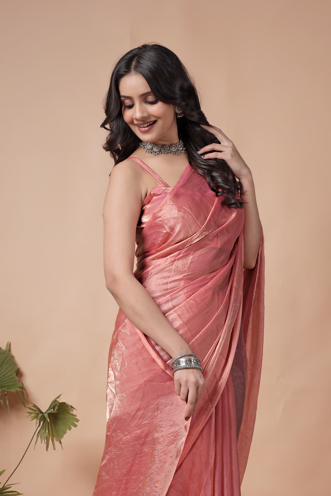 Graceful Shimmer Saree for Parties, Weddings & Festivals