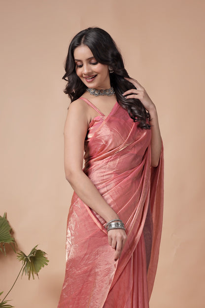 Graceful Shimmer Saree for Parties, Weddings & Festivals