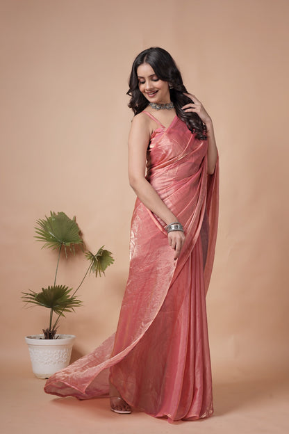 Graceful Shimmer Saree for Parties, Weddings & Festivals
