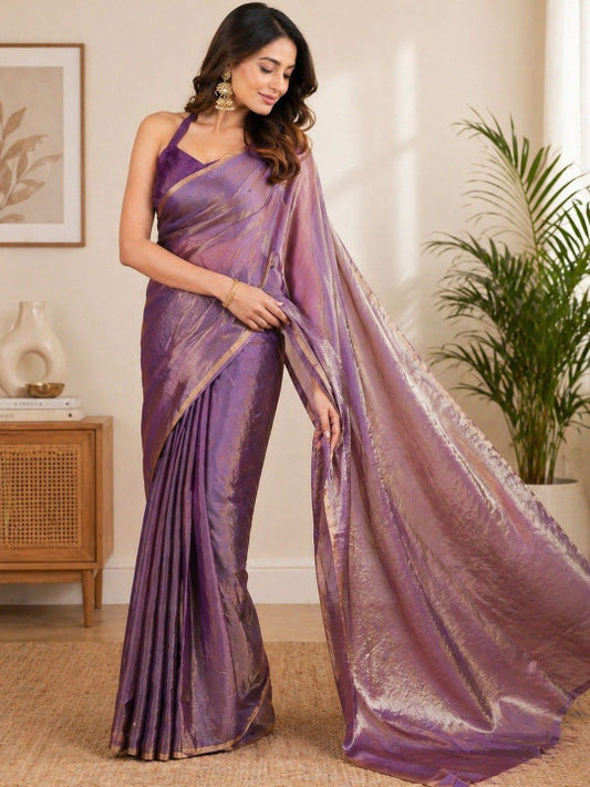 Woven Design Satin fwd Saree